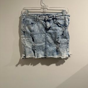 Rue21 Size medium acid wash denim skirt